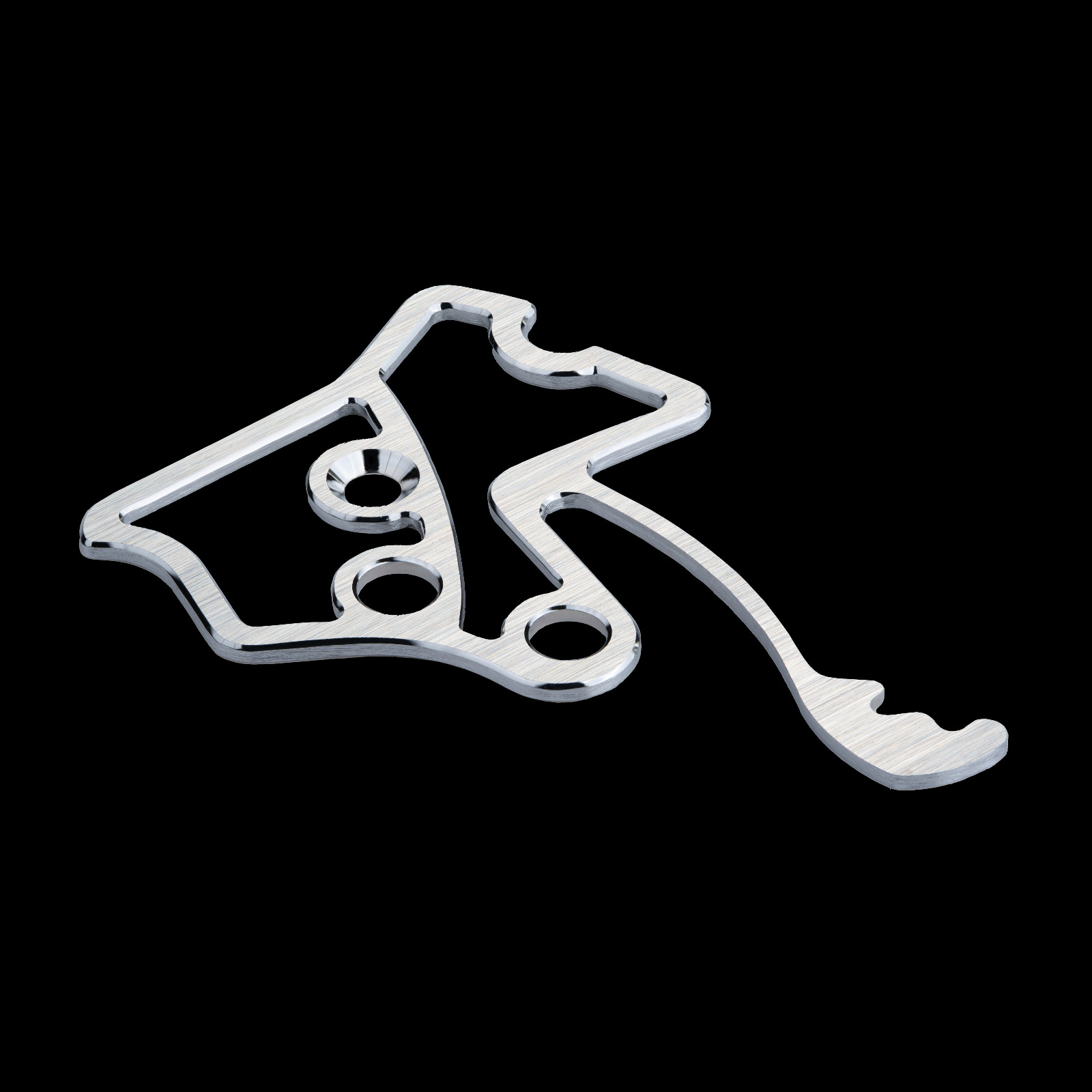 Tirette de remontoir avec finitions manufacture